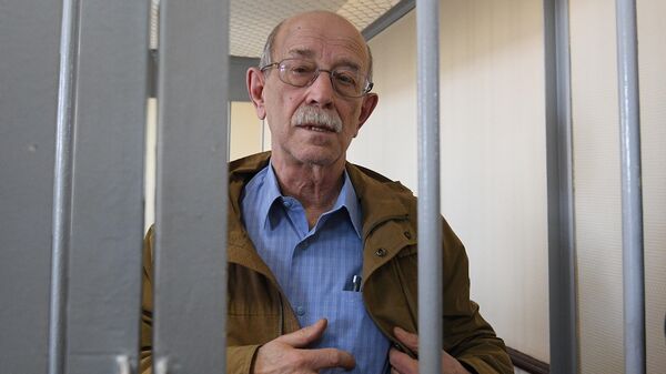 Бывший сотрудник ЦНИИмаш Виктор Кудрявцев, обвиняемый в государственной измене, в Лефортовском суде