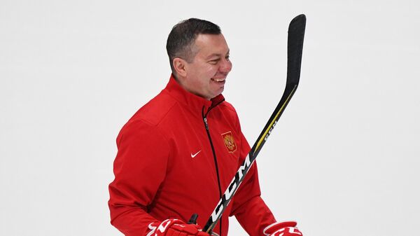 Главный тренер сборной России по хоккею Илья Воробьев