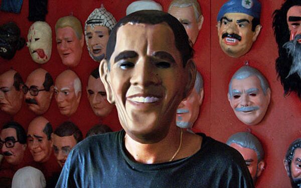 Маска Барака Обамы может стать хитом продаж бразильского карнавала РИО-ДЕ-ЖАНЕЙРО