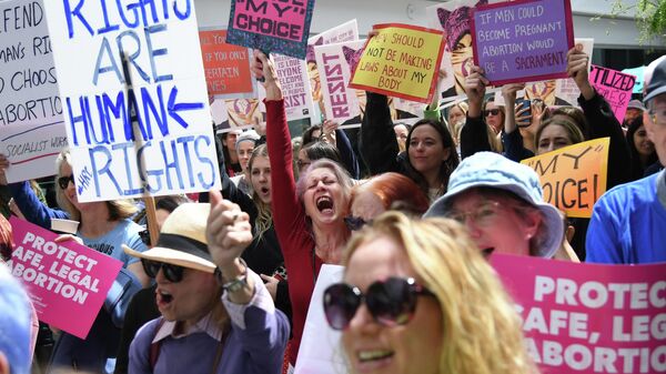 Марш против ограничения прав на аборты в Калифорнии. 21 мая 2019