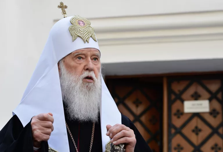 Филарет Денисенко после заседания Синода Православной церкви Украины Филарет Денисенко после заседания Синода Православной церкви Украины