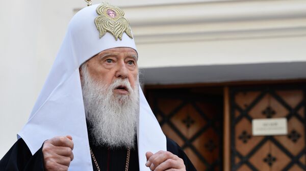 Филарет Денисенко после заседания Синода Православной церкви Украины