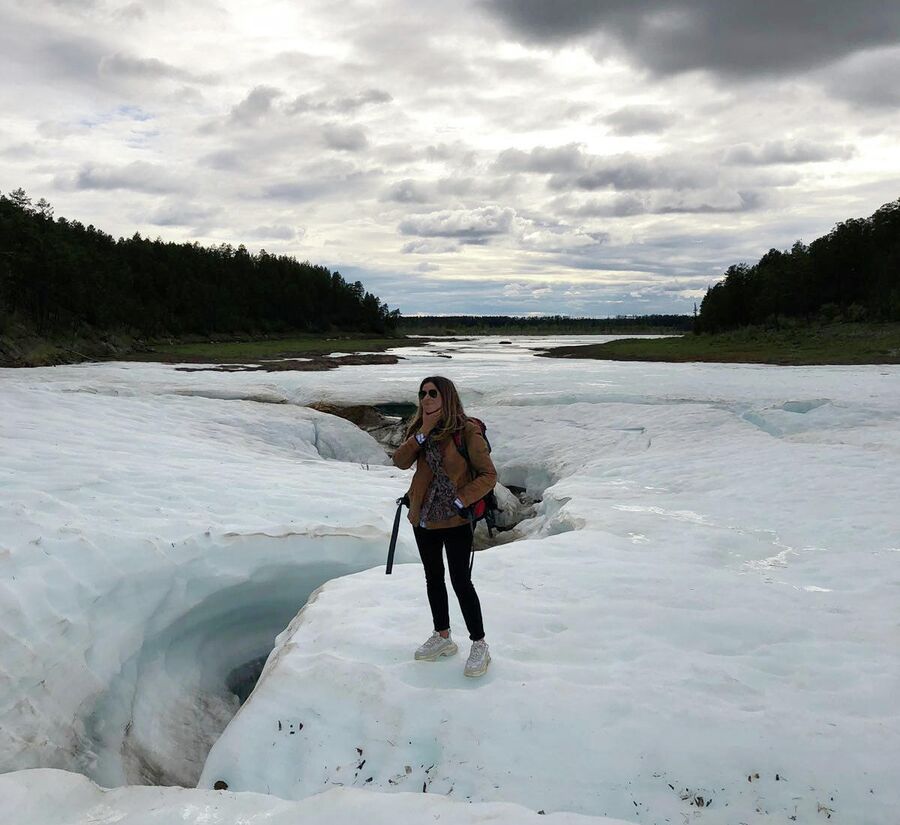 Река подо льдом в Якутии