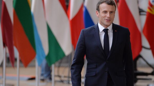 Президент Франции Эммануэль Макрон перед началом неформального ужина глав государств и правительств ЕС в Брюсселе. 28 мая 2019
