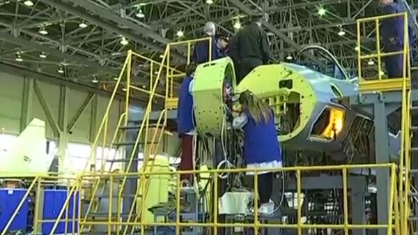 Появилось видео сборки первого серийного Су-57