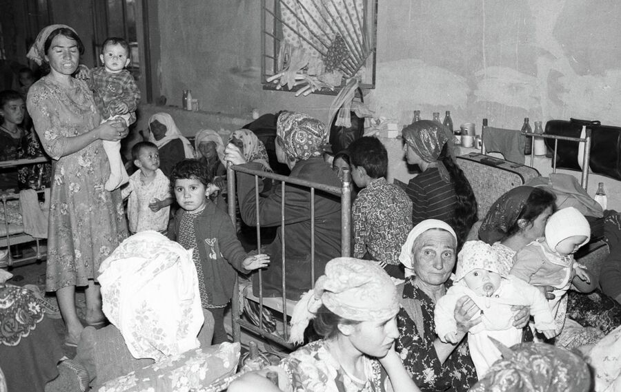 В лагере беженцев турецкого происхождения