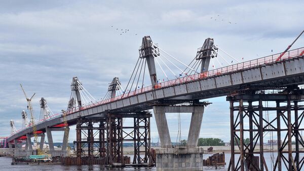 Стыковка международного трансграничного автомобильного моста Благовещенск - Хэйхэ. 31 мая 2019