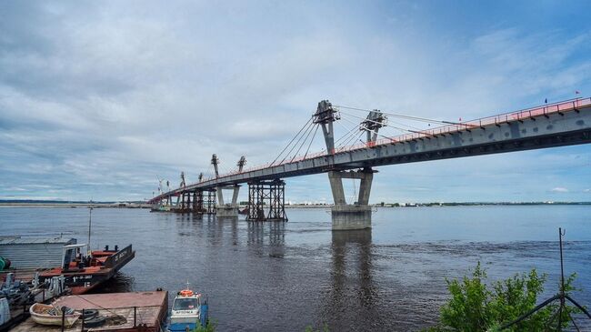 Стыковка международного моста Благовещенск - Хэйхэ. 31 мая 2019