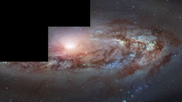 Галактика М 90 в созвездии Девы