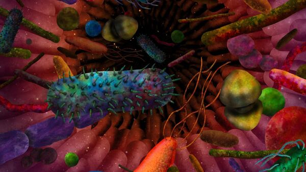 Так художник представил себе микробов, вызывающих аутизм