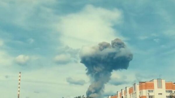Момент второго взрыва в Дзержинске попал на видео