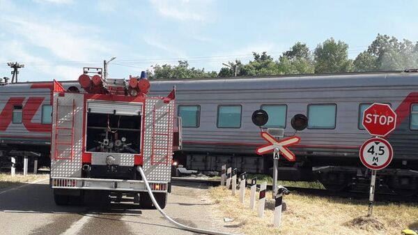 Столкновение пассажирского поезда с грузовой автоцистерной с дизельным топливом в Адыгее. 1 июня 2019