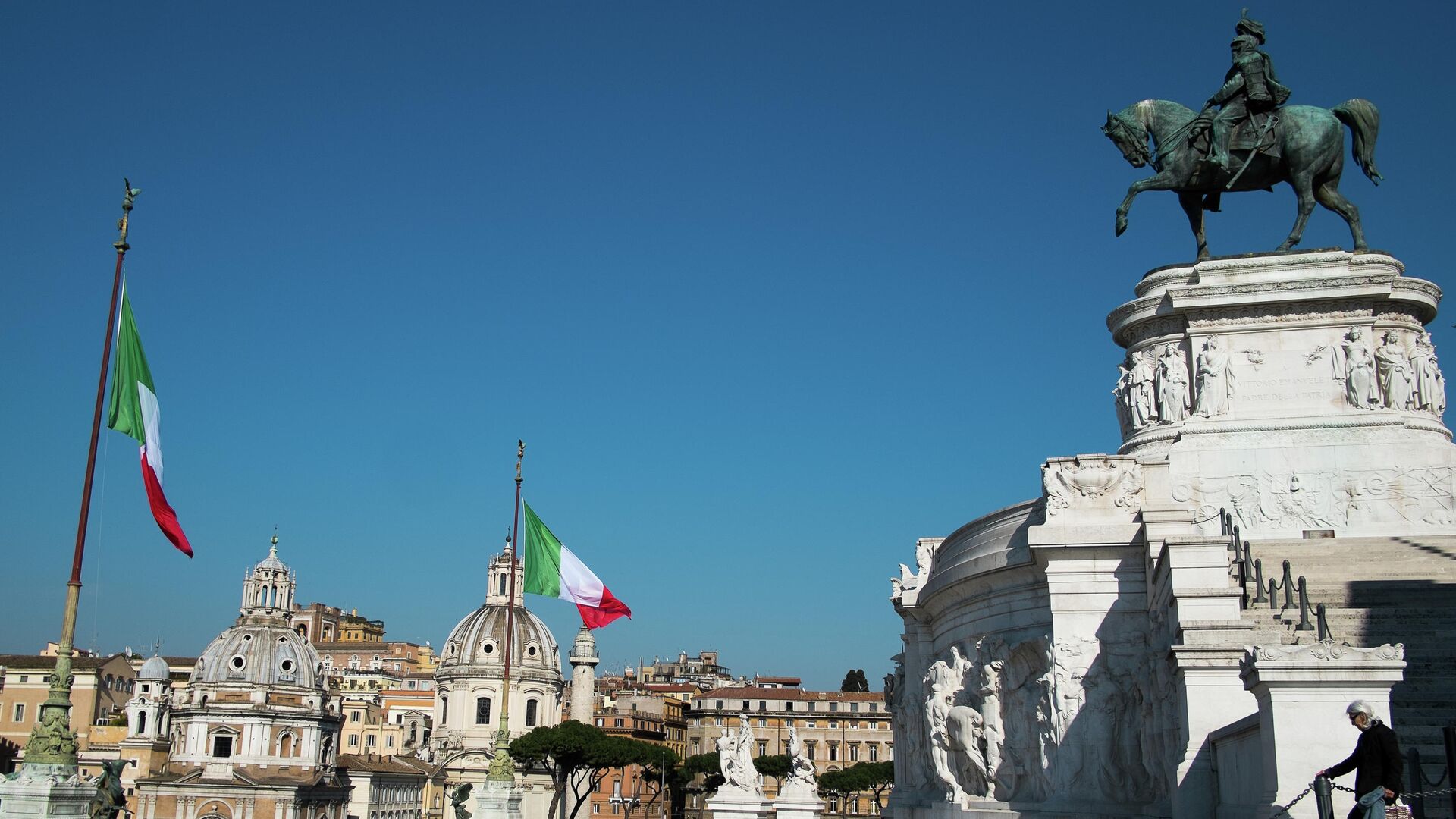 Площадь Венеции (Piazza Venezia) в Риме - РИА Новости, 1920, 31.03.2021