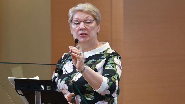 Министр просвещения РФ Ольга Васильева выступает на итоговом заседании 