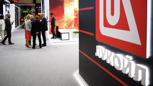 Стенд компании Лукойл