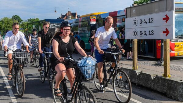Велосипедисты в Копенгагене