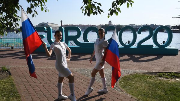 Открытие парка футбола Евро-2020 в Санкт-Петербурге 