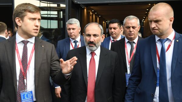 Премьер-министр Армении Никол Пашинян на Петербургском международном экономическом форуме 2019 