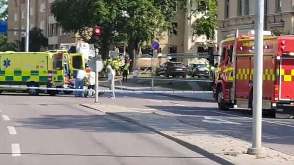 Появилось видео с места взрыва, прогремевшего в шведском Линчепинге