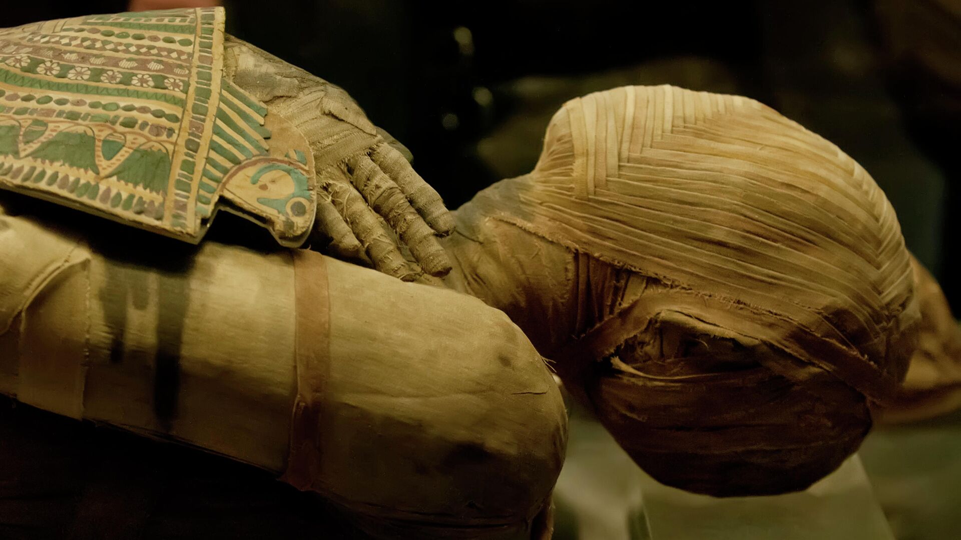 Древнеегипетская Мумия в саркофаге