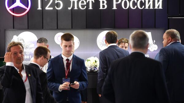 Участники Петербургского международного экономического форума 2019 (ПМЭФ-2019). 8 июня 2019