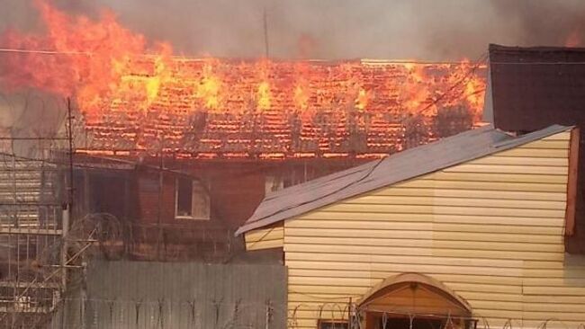  Пожар на территории исправительной колонии п.Гари в Свердловской области. 8 июня 2019