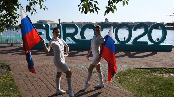 Открытие парка футбола ЕВРО-2020 в Санкт-Петербурге 