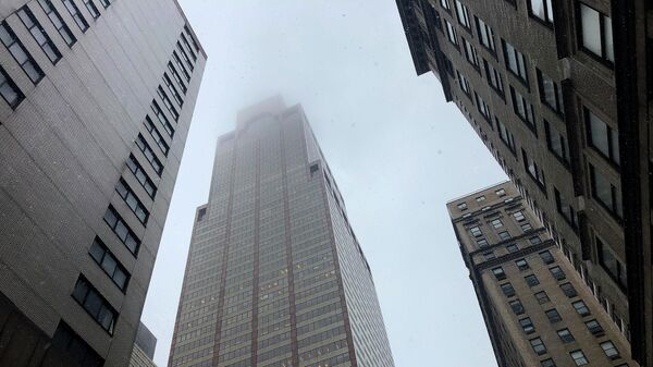 Пожар в небоскребе в Нью-Йорке, где на крышу здания упал вертолет