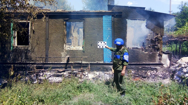 Обстрел населенного пункта Золотое-5 в ЛНР со стороны ВСУ