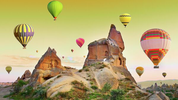 Воздушные шары в Каппадокии, Турция