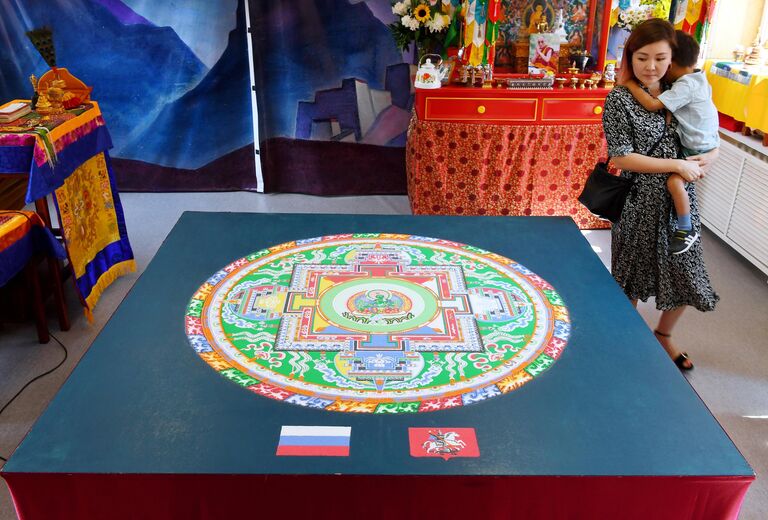 Песочная мандала Песочная мандала