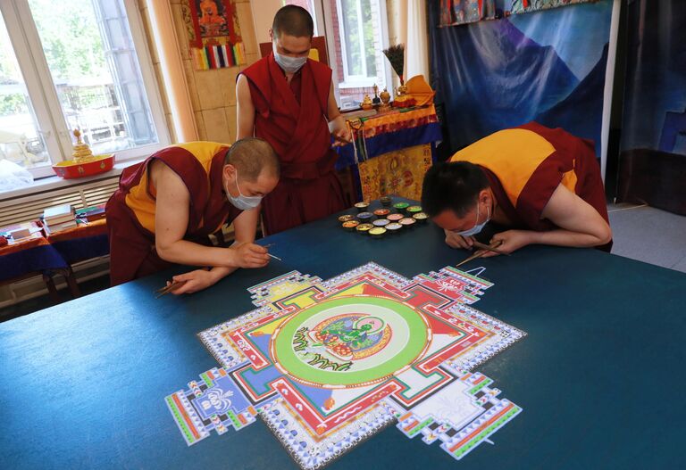 Песочная мандала Песочная мандала