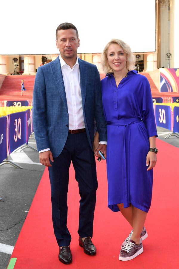 Актер Андрей Мерзликин с супругой Анной на 30-м Открытом фестивале российского кино Кинотавр
