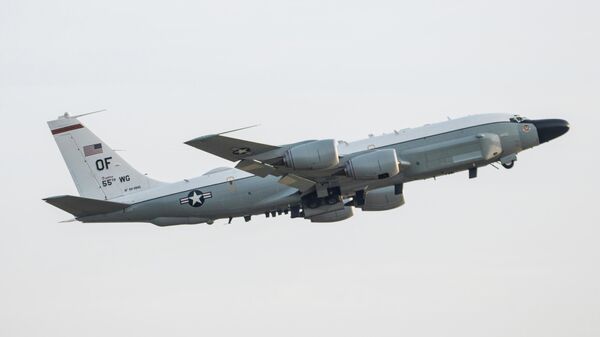 Самолет ВВС США C-135V Rivet Joint