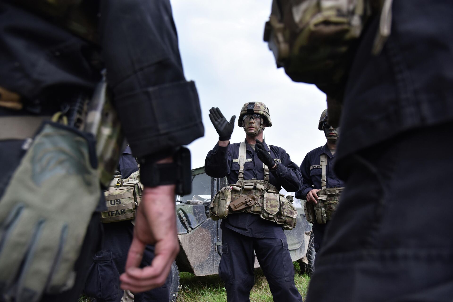 Американские военные во время учений на Яворивском полигоне во Львовской области - РИА Новости, 1920, 07.04.2021