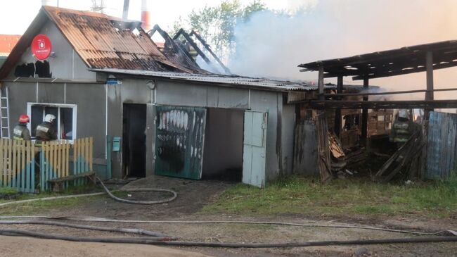 Пожар в городе Каменске-Уральском