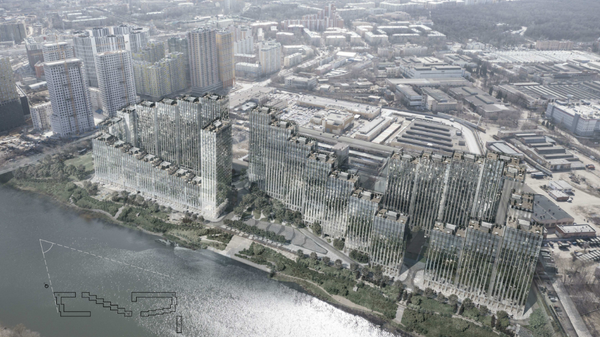 План строительства жилого квартала на Москве-реке Береговой
