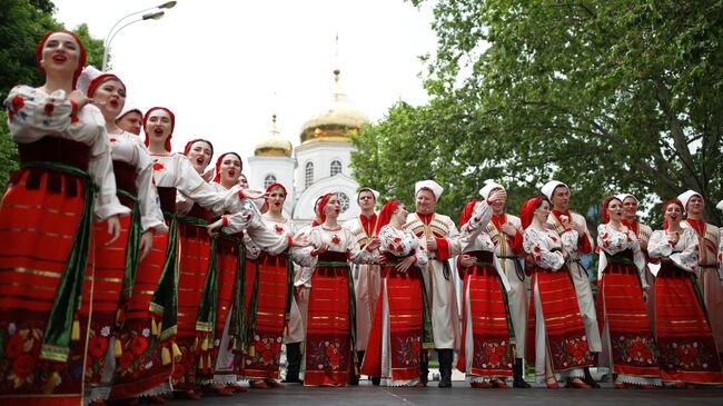 Выступление творческого коллектива на выставке-ярмарке АгроТУР-2019 в Краснодаре