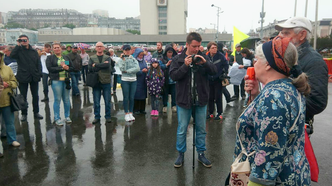 Согласованный митинг против загрязнения угольной пылью в Находке, Владивосток. 20 июня 2019