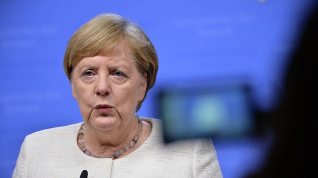 Ангела Меркель на саммите ЕС в Брюсселе