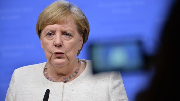 Ангела Меркель на саммите ЕС в Брюсселе