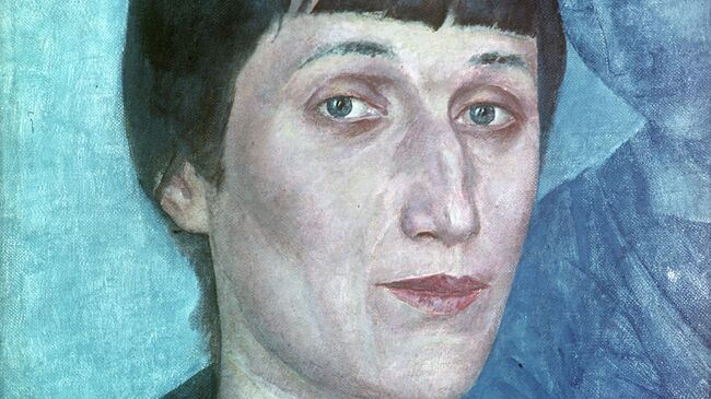 Портрет Анны Ахматовой, 1922 год. Художник Кузьма Сергеевич Петров-Водкин 