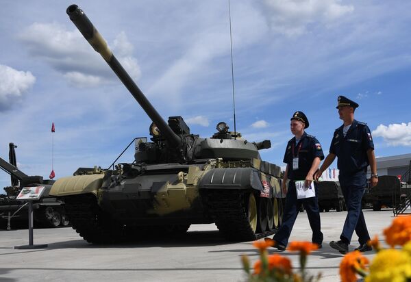 Средний танк Т-55А на Международном военно-техническом форуме Армия-2019 