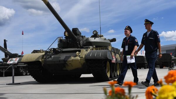 Средний танк Т-55А на Международном военно-техническом форуме Армия-2019 
