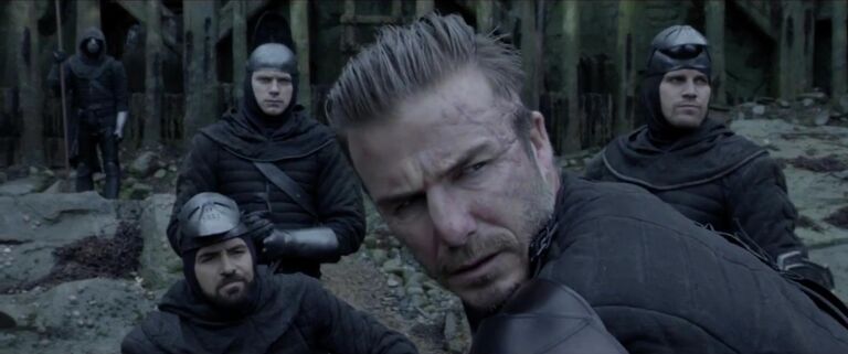 Дэвид Бекхэм в фильме Меч короля Артура Дэвид Бекхэм в фильме Меч короля Артура