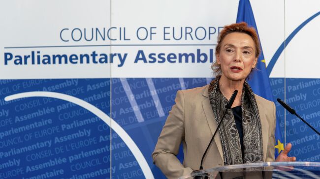 Новый генеральный секретарь Совета Европы вице-премьер, министр иностранных и европейских дел Хорватии Мария Пейчинович-Бурич
