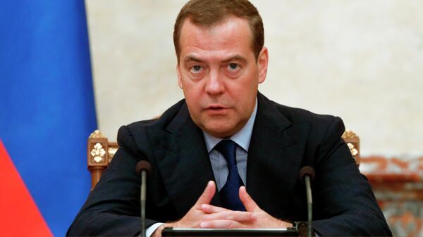 Председатель правительства РФ Дмитрий Медведев проводит заседание правительства. 27 июня 2019