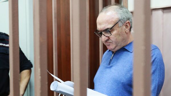 Советник генерального директора Газпром межрегионгаз Рауль Арашуков, обвиняемый в мошенничестве и создании преступного сообщества, в Басманном суде города Москвы. 27 июня 2019