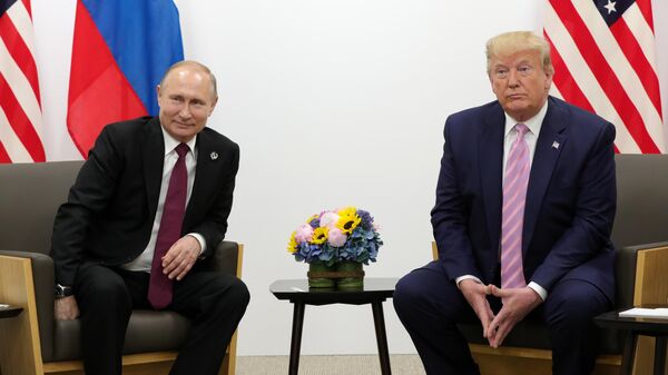 Президент РФ Владимир Путин и президент США Дональд Трамп