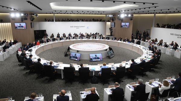 Первое рабочее заседание глав делегаций государств – участников Группы двадцати. 28 июня 2019